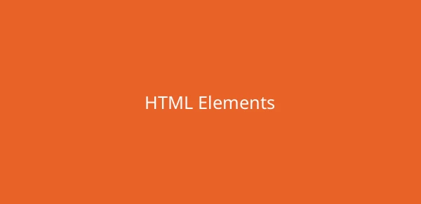 HTML Elements image